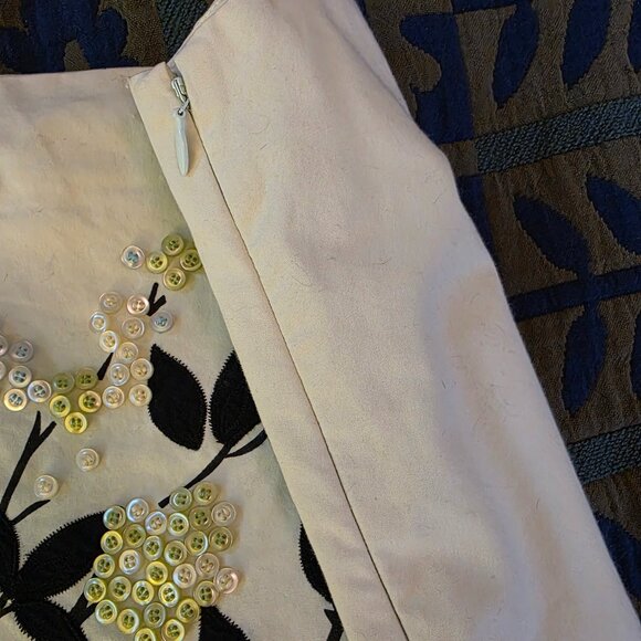 Anthropologie Odille Button Floral Skirt Size 6 - Picture 7 of 9